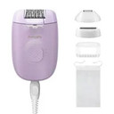 Philips Serie 4000 Epilatore con filo lilla con 4 accessori BRE257/00