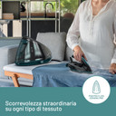 Imetec Smartvapor Ferro da Stiro Generatore di Vapore, Vapore 2 volte più potente, Fino a 6,0 Bar Pump, 2400 W, Colpo di vapore da 350 g, Piastra Fluid Ceramic PRO, Carica continua con serbatoio estraibile da 1,8 l, Sistema di Pulizia Calc Clean