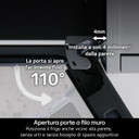 LG GBBSJ10DPY Frigorifero combinato Fit&Max 60cm, Classe D, 333L, AI Inverter, Prime Silver