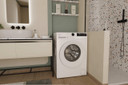 Candy ProWash 300, Lavatrice Slim 7 KG, 15% più efficente della classe A, 1200 giri, Bianco, Inverter, Fresh Vapor, 8 Cicli Rapidi, GD 27S7-S