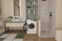 Candy ProWash 300, Lavatrice Slim 7 KG, 15% più efficente della classe A, 1200 giri, Bianco, Inverter, Fresh Vapor, 8 Cicli Rapidi, GD 27S7-S
