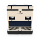 Aroma E.GO Doppia Macchina da Caffè a Cialde 1.4L 800W - Beige/Blu
