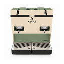 Aroma E.GO Doppia Macchina da Caffè a Cialde 1.4L 800W - Beige e Verde