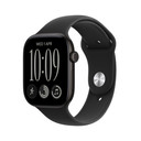 Apple Watch Series 12 GPS, cassa 42 mm in alluminio nero con cinturino Sport nero - S/M