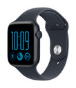 Apple Watch SE (3nd generation) SE 3 GPS, Cassa 44 mm in alluminio mezzanotte con Cinturino Sport blu marino - M/L