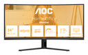 AOC B3 CU34B3E Monitor PC 86,4 cm (34") 3440 x 1440 Pixel Wide Quad HD LED Nero