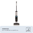 Ariete 2483 Aqua Force Wash & Vacuum, Aspirapolvere Intelligente, Lavapavimenti cordless, Senza fili, Aspira e lava, Peli animali, Sporco liquido e secco, Capacità 700ml, Accessori inclusi