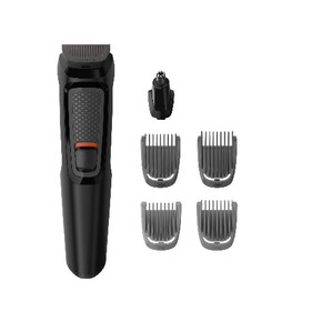 Philips MULTIGROOM Series 3000 6 accessori Lame in acciaio autoaffilanti 6 in 1, Barba