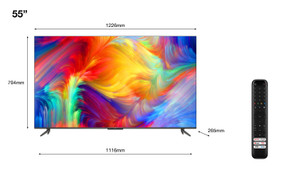 TCL Serie P73 P735 139,7 cm (55") 4K Ultra HD Smart TV Wi-Fi Nero TCL Serie P73 P735 139,7 cm (55") 4K Ultra HD Smart TV Wi-Fi Nero