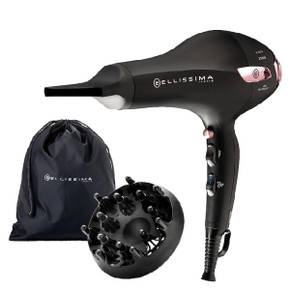 Bellissima P7 3200 Asciugacapelli, Motore Professionale, 2100 Watt, Ionizzatore, 2 Velocità, 3 Temperature, Diffusore per Ricci, Colpo Aria Fredda, Leggero, Custodia da Viaggio, Fermacavo