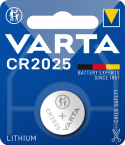Varta LITHIUM Coin CR2025 (Batteria a bottone, 3V) Blister da 1