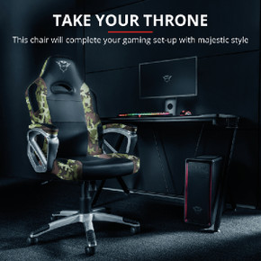 Trust GXT 705C Ryon Sedia per gaming universale Seduta imbottita Nero, Mimetico Trust GXT 705C Ryon Sedia per gaming universale Seduta imbottita Nero, Mimetico