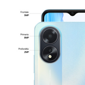 OPPO A18 4G Smartphone, AI Doppia fotocamera 8+2MP, Selfie 5MP, Display 6.56” 90HZ LCD HD+, 5000mAh, RAM 4GB (Esp 1GB/2GB/4GB)+ROM 128GB (esp1TB), IP54, [Versione Italia],Glowing Blue