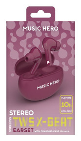 SBS TWS X-BEAT Auricolare True Wireless Stereo (TWS) In-ear Musica e Chiamate Bluetooth Viola