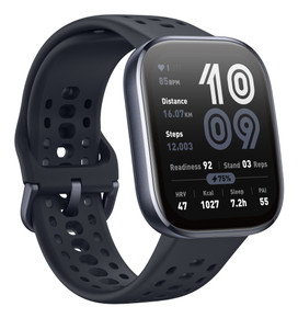 Amazfit Bip 6 Black 5 cm (1.97") AMOLED Digitale 390 x 450 Pixel Touch screen Nero GPS (satellitare)