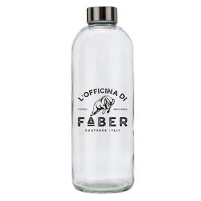 Bottiglia in Vetro 1L per Macchine Caffè Faber | Compatibile Slot e Pro Deluxe