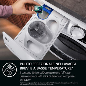 AEG LR7FH104VY Lavatrice Libera Installazione 10 Kg, Classe A, Caricamento Frontale, 1351 Giri/min, ProSteam®