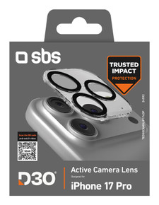 SBS TED3OCAMGLIP1763P protezione per lo schermo e il retro dei telefoni cellulari Protezione per obiettivo della fotocamera Apple 1 pz