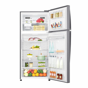 LG GTF916PZPED Frigorifero doppia porta maxi, Classe E, 592L, Wi-Fi, Dispenser acqua, Inox