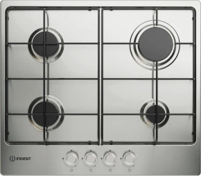 Indesit THP642IXI Piano Cottura a Gas 60cm 4 Fuochi Acciaio Inox, Griglie Ghisa, Accensione Elettronica Indesit THP642IXI Piano Cottura a Gas 60cm 4 Fuochi Acciaio Inox, Griglie Ghisa, Accensione Elettronica