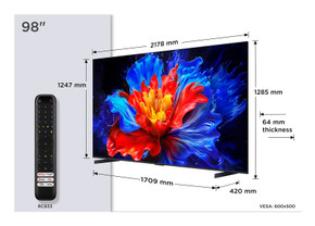 TCL P89K Serie Smart TV QLED 4K 98" 98P89K, 144Hz, audio Onkyo 2.1, Dolby Vision & Atmos, Google TV TCL P89K Serie Smart TV QLED 4K 98" 98P89K, 144Hz, audio Onkyo 2.1, Dolby Vision & Atmos, Google TV