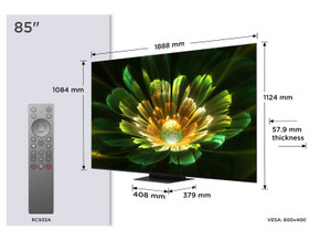 TCL C79K Serie Smart TV QD-MiniLED 4K 85" 85C79K, 144Hz, audio B&O, Dolby Vision IQ & Atmos, Google TV TCL C79K Serie Smart TV QD-MiniLED 4K 85" 85C79K, 144Hz, audio B&O, Dolby Vision IQ & Atmos, Google TV