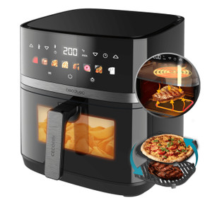 Cecotec Cecofry&Grill Duoheat 8000 Singolo 8 L Indipendente 2200 W Friggitrice ad aria calda Nero Cecotec Cecofry&Grill Duoheat 8000 Singolo 8 L Indipendente 2200 W Friggitrice ad aria calda Nero