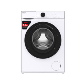 Akai Lavatrice Slim AQUA70012K-J 7 Kg, 1200 Giri/Min, Bianco, Libera Installazione, 12 Programmi