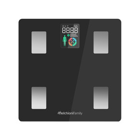 Melchioni 118230013 bilance pesapersone Rettangolo Nero Bilancia pesapersone elettronica