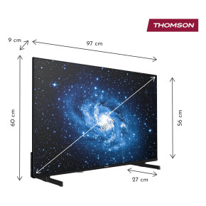 THOMSON 43UF4S35 TV LED 43" UHD 4K Smart TV DVB-T2/HEVC con HDR - Nero
