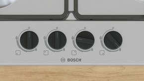 Bosch Serie 4 PGH6B5K60 Piano cottura a gas 60 cm 4 fuochi Acciaio Inox