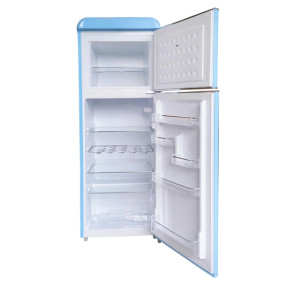 AKAI Frigorifero Doppia Porta 240L Retrò Classe E - Azzurro