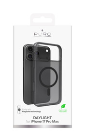 PURO Daylight custodia per cellulare 17,5 cm (6.9") Cover Nero, Translucent