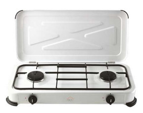 DCG Eltronic EKP2422 piano cottura Bianco Superficie piana Gas 2 Fornello(i)