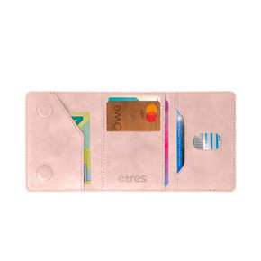 ETRES Smart Wallet Classic Pink Color SNAP CONNECT Rosa