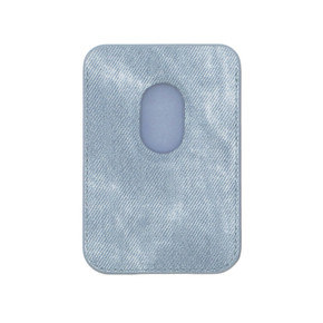 Techmade Smart Wallet Slim Magnetic 3 Carte Jeans Light Blue