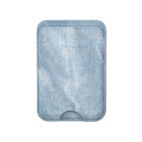 Techmade Smart Wallet Slim Magnetic 3 Carte Jeans Light Blue