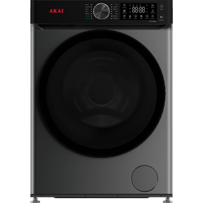 Akai Lavatrice Standard Carica Frontale 12 kg Inverter AQUA1265AS/SL Classe A 1400 Giri – Grigio Silver