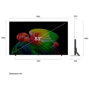 LG OLED AI 83'' Serie B6E OLED83B6ELB, 4K, Nero perfetto, Dolby Vision, Processore α8 Gen3, 120Hz, G-Sync, SMART TV 2026
