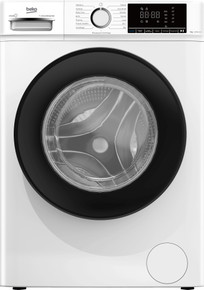 Beko b100 BMX7126DB 7kg classe A bianco, inverter 1200 giri, display XL, oblò nero, funzione vapore