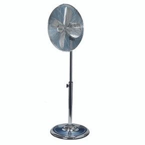 Volturno GFD40MC Ventilatore a Piantana Metallo Cromato 40 cm