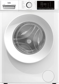 Beko b100 BMX8126DW 8kg classe A bianco, inverter 1200 giri, display XL, oblò bianco, vapore