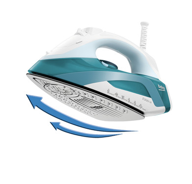 Beko SIM4123T Ferro a vapore Ceramica 2300 W Verde, Bianco