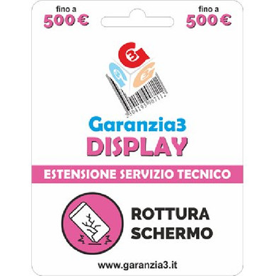 COPERTURA DISPLAY ROTTURA SCHERMO per prodotti fino a 500 €