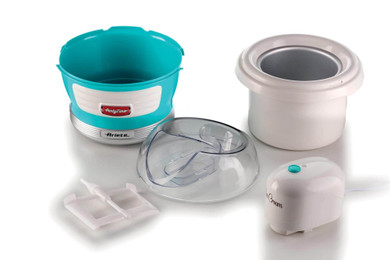 Ariete Gelatiera Ice Cream Maker Party Time Celeste 0643/01 Per Gelato, Sorbetto e Yogurt Freddo