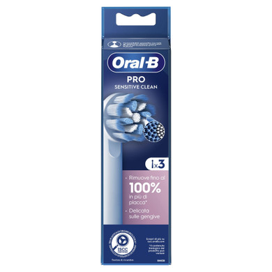 Oral-B Testine Di Ricambio Pro Sensitive Clean, 3 Testine