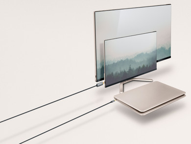 Trust Calyx adattatore grafico USB Nero, Metallico