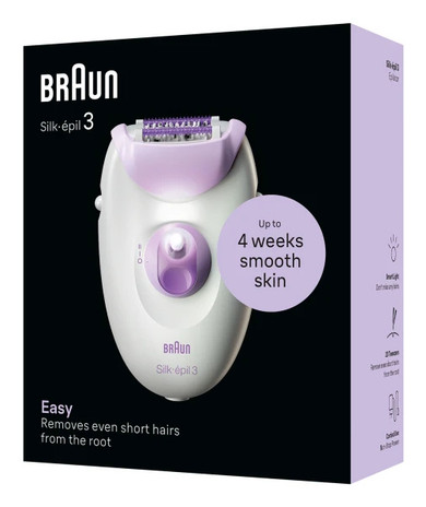 Braun Silk-épil 3 3-000 20 pinzette Viola, Bianco