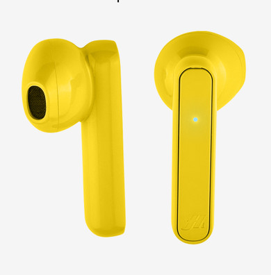 SBS Nubox Auricolare True Wireless Stereo (TWS) In-ear Musica e Chiamate USB tipo-C Bluetooth Giallo
