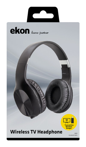 Ekon ECAHEADTVBTK cuffia e auricolare Cuffie Con cavo e senza cavo A Padiglione Musica/Giornaliera Micro-USB Nero